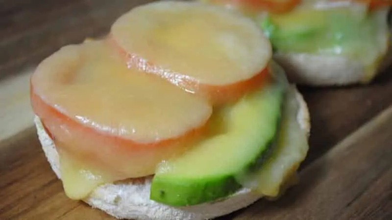 Avocado and Tomato Cheese Melts